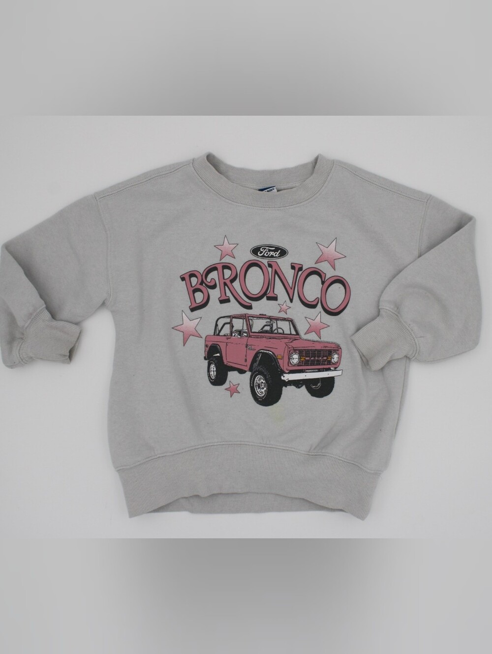 Old Navy Ford Bronco Graphic Crewneck Sweatshirt XS 5 Blue Pink